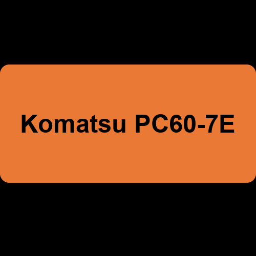 Komatsu PC60-7E
